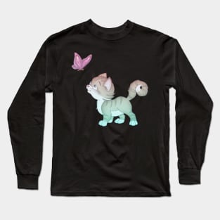 Cat and butterfly Long Sleeve T-Shirt